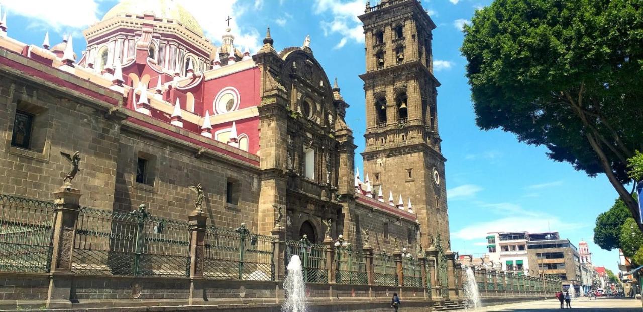 Hostal Azul Puebla Centro Historico Buitenkant foto